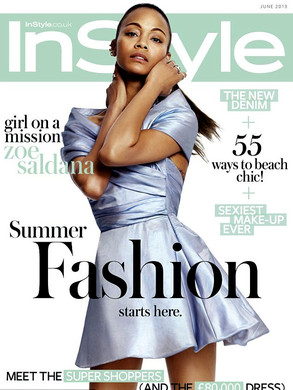 Zoe Saldana, Instyle UK Zoe Saldana, Instyle UK